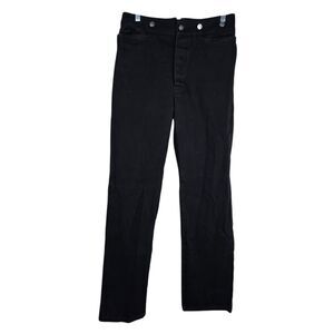 Vtg Wah Maker Jeans Sz 32 Black Buckle Back Suspender Buttons Western